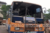 Kasargod : Three Persons injured as Government buses collide
